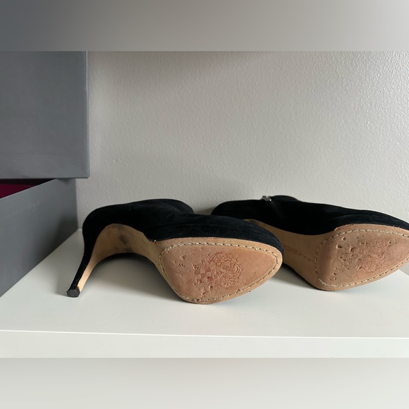 Vince Camuto Black Suede Booties - Picture 5 of 7